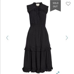 kate spade swiss dot sleeveless midi dress